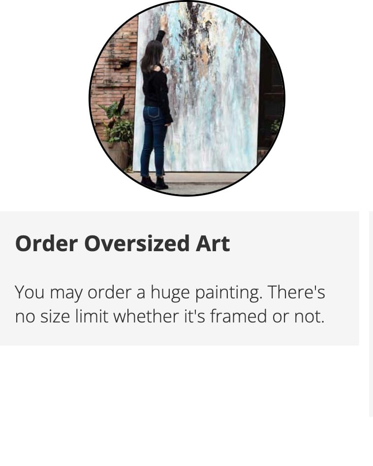 order over-sized art