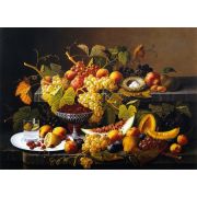Still LIfe - Basket of Apples and Chestnuts on a Table