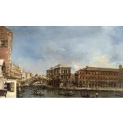 Venice, the Rialto Bridge with the Palazzo del Camerleinght