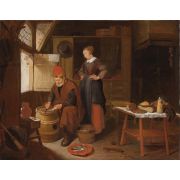 Fisherman and His Wife in an Interior