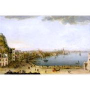Naples, a View of the Strada di Santa Lucia from Pizzofalcone to the Ponte Della Maddalena