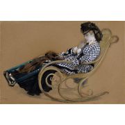 Young Woman in a Rocking Chair