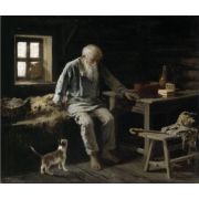 Old Man and his Cat