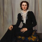 Portrait of a lady in black