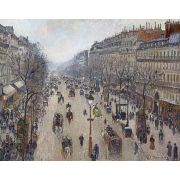 Boulevard Montmartre: Morning, Cloudy Weather