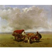 Circassian Cart in the Field