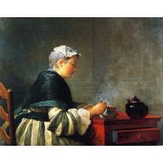 A Lady Taking Tea
