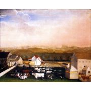 A May Morning View of the Farm and Stock of David Leedon