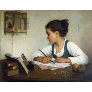 A Girl Writing