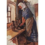 Peasant Woman with Pots