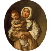 A Peasant Mother with Her Child in Her Arms