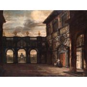 View through an Architectural Setting: Courtyard at Rubens