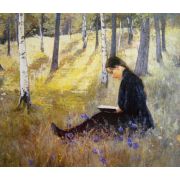 Girl Reading in a Landscape