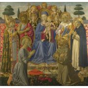 The Virgin and Child Entroned among Angels and Saints