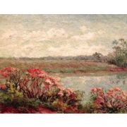 Landscape with Pink Blossoms