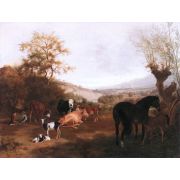 Geneva Landscape with Horses and Cows