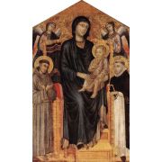 Madonna and Child Enthroned with Saint Francis, Saint Domenico and Two Angels