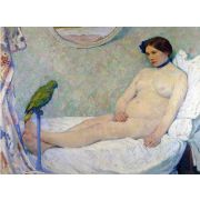 Nude with Parrot