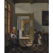 Domestic Interior with Figures