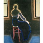 Young Woman on a Stool