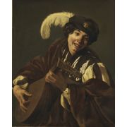 A Boy Playing the Lute