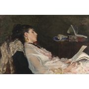 Young lady reading