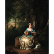 A lady with lute