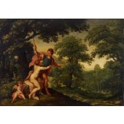 Wooded landscape with Venus and Adonis