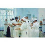 Surgeon E.V. Pavlov in the Operation Room