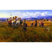 Lewis and Clark Reach Shoshone Camp Led by Sacajawea the Bird Woman