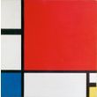 Mondrian Composition II in Red, Blue, and Yellow