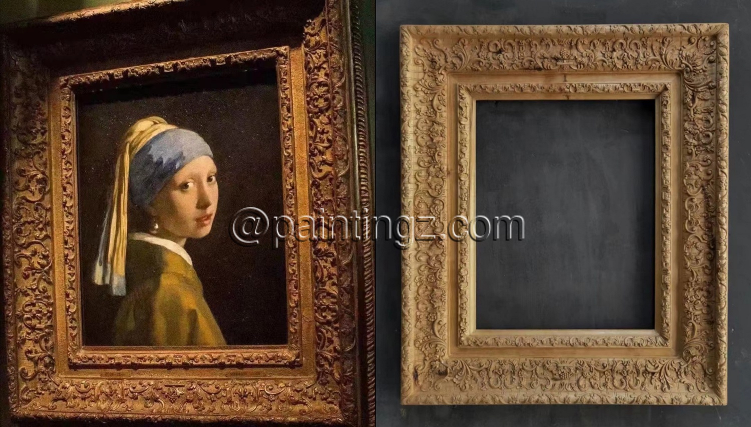 Museum Frame Reproduction (Hand-Carved without the Gold Leaf Applied Yet)
