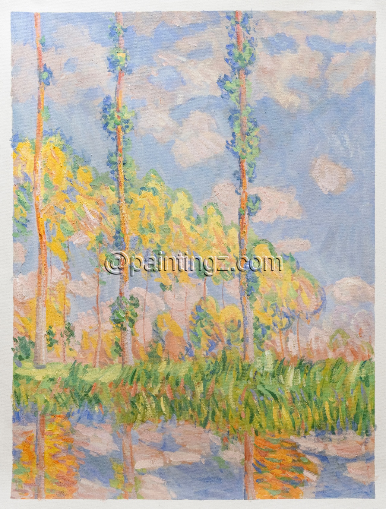 Poplars in the Sun, 1891, Reproduction