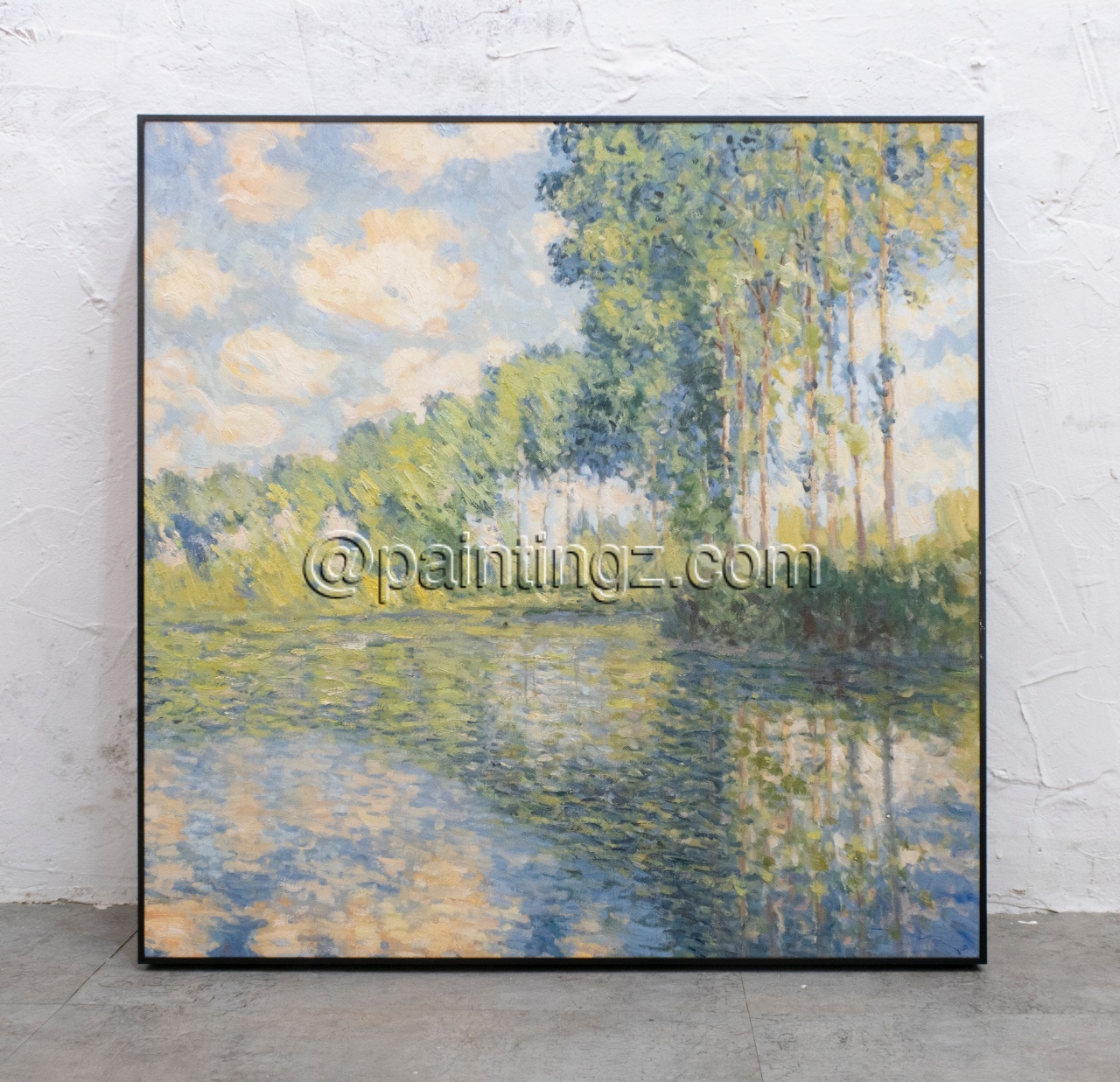 Poplars On The Banks Of The River Epte 1891, Reproduction