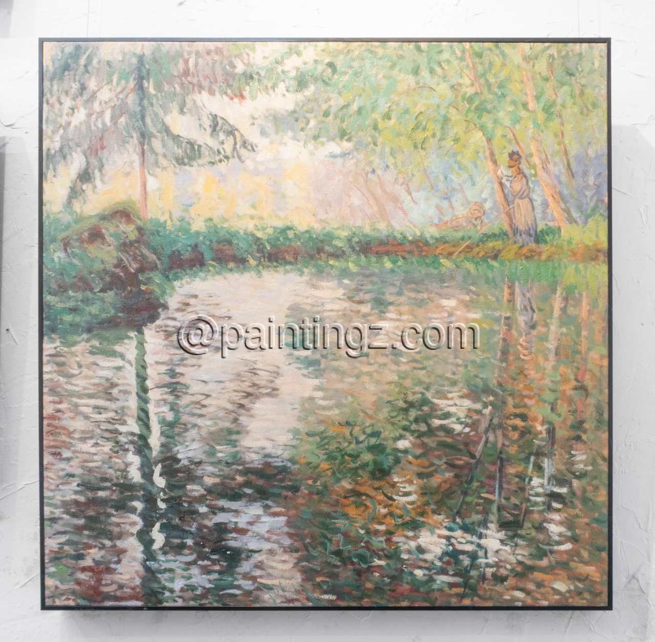 Pond Landscape, Monet Reproduction