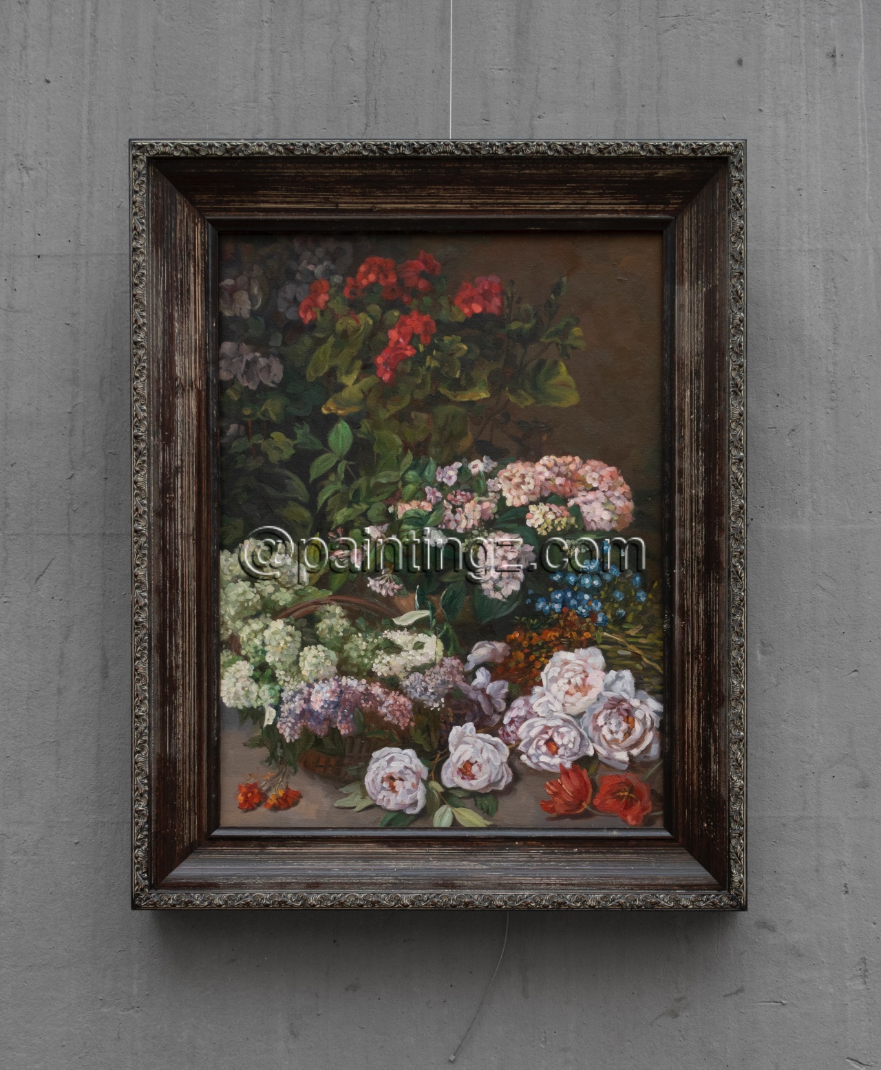 Spring Flowers 1864, Monet Reproduction